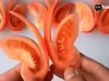Crear formas de mariposas con tomate