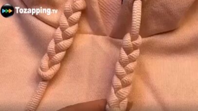 Tozapping.com hacer una trenza en el cordón de una sudadera con capucha