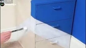 DIY Transforma tu mesita de noche con cinta de pintor Efecto transparente paso a paso