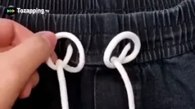 Tozapping.tv Cómo volver a pasar el cordón de un pantalón fácilmente