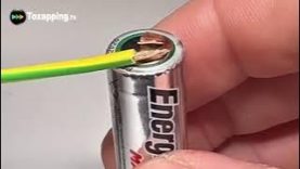 Tozapping.tv Efecto Joule con una pila AA qué ocurre en un cortocircuito y por qué es peligroso